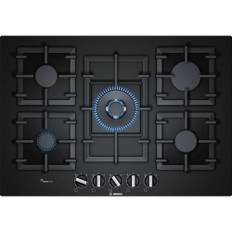 Bosch Series 6, Gas hob, 75 cm, Tempered glass, Black