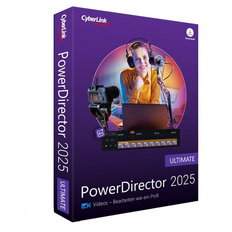 PowerDirector 2025 Ultimate Dauerlizenz PKC   1 PC  (Code in a Box)
