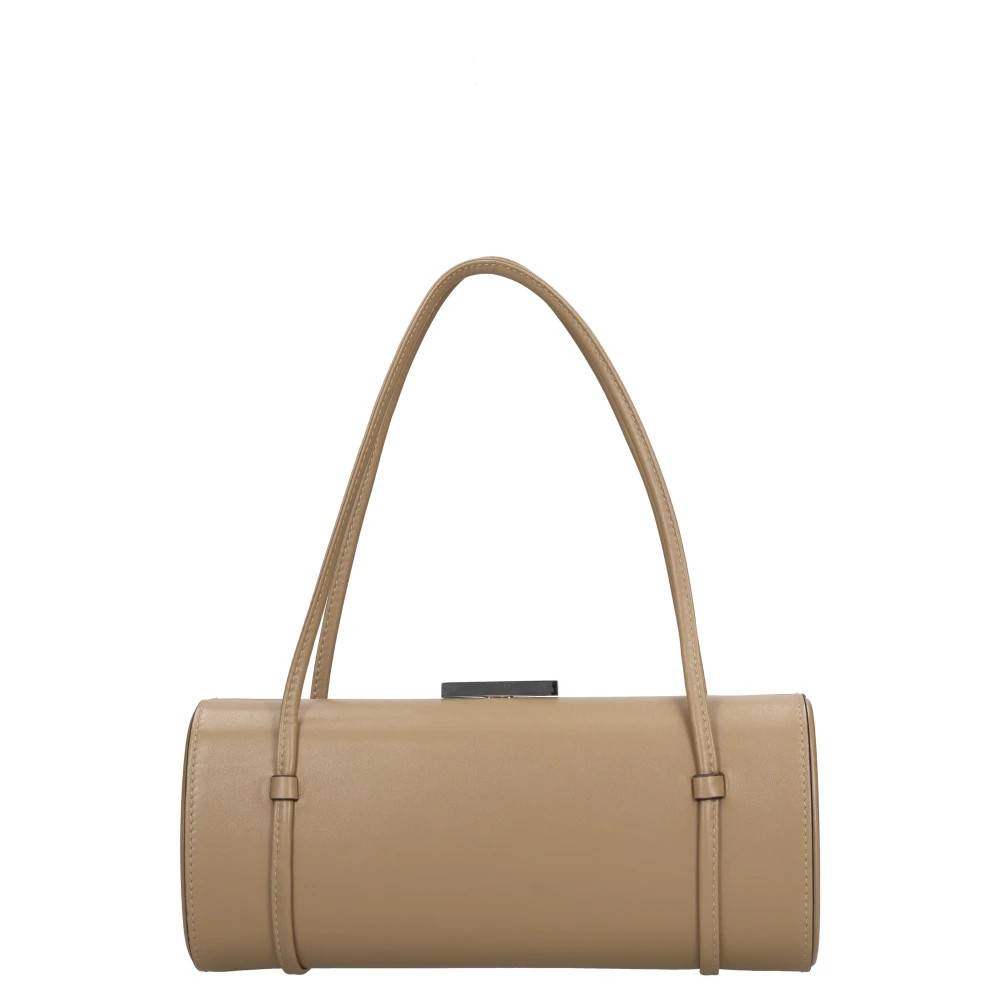 Michael Kors Natalie Læder Barrel Taske - Tasker - Dame - Brun - ONE SIZE - Læder