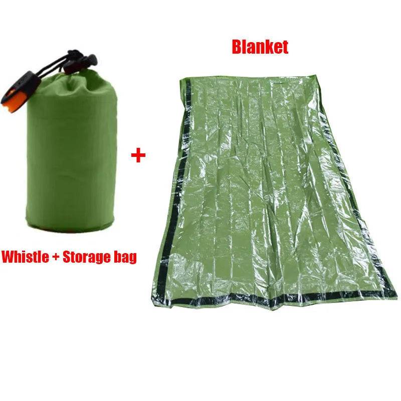 SurvivalShield Bivy – Vattentät Nödsovsäck för Äventyrare - Grön