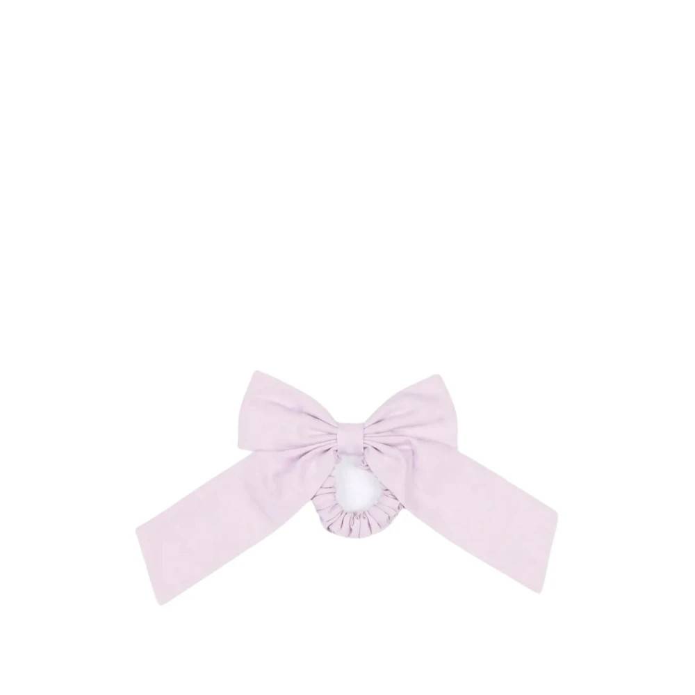 Fendi Tonal Bow Scrunchie - Accessories - Dame - Lilla - ONE SIZE - Tyl