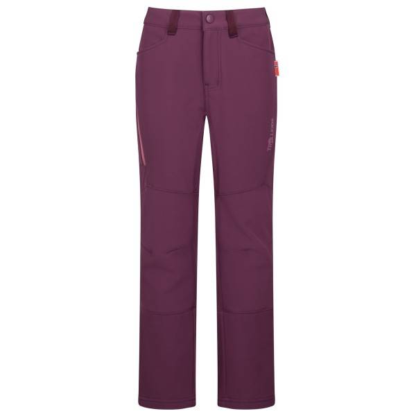 Trollkids Kid's Femund Softshell Pant Softshellbyxa Barn Storlek 110 Färg lila