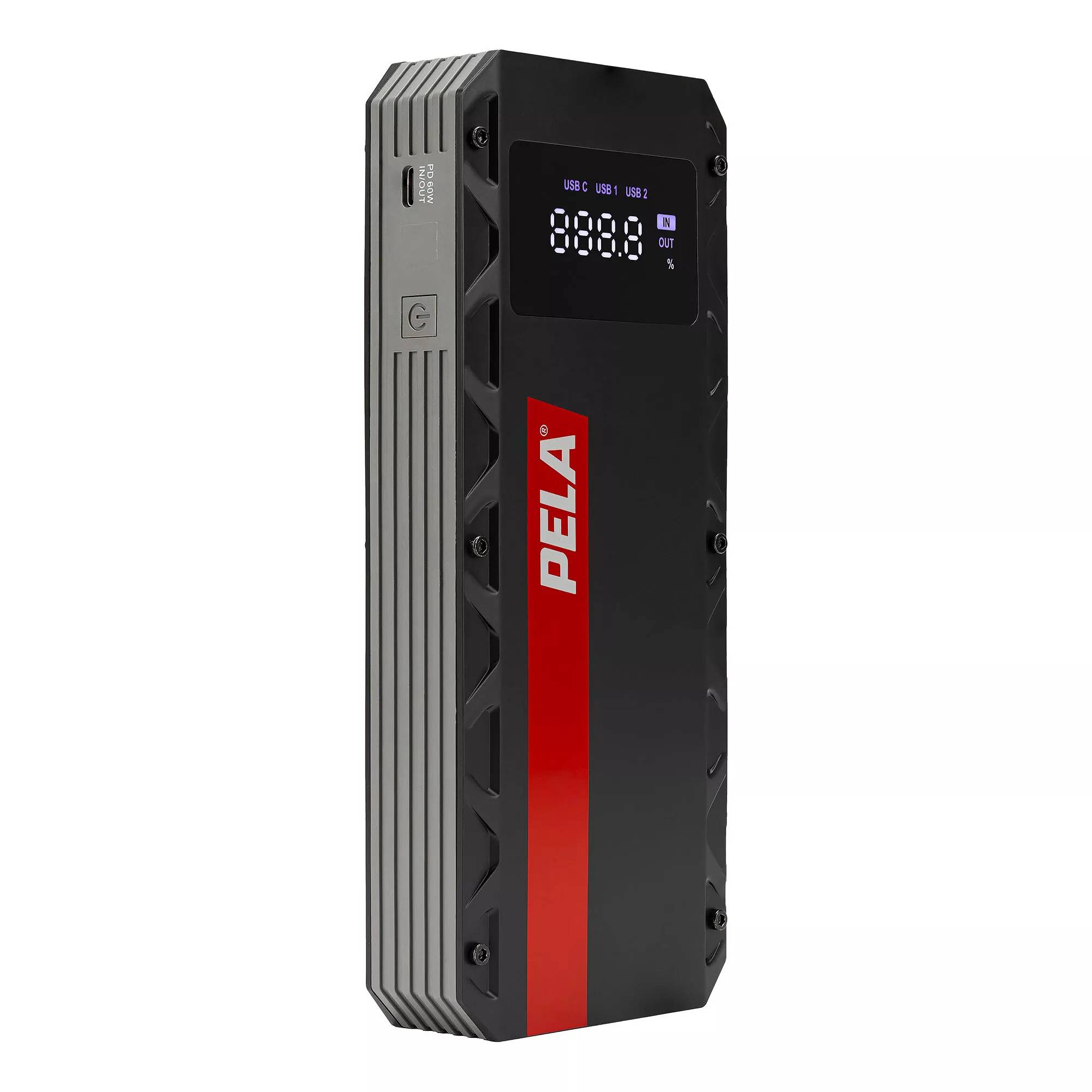 PELA Starthjälp 12 V med powerbank, 20000 mAh – 2000 A och PD 60 W