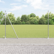 vidaXL Hexagon Hegn 1,6x25 m Galvaniseret Stål