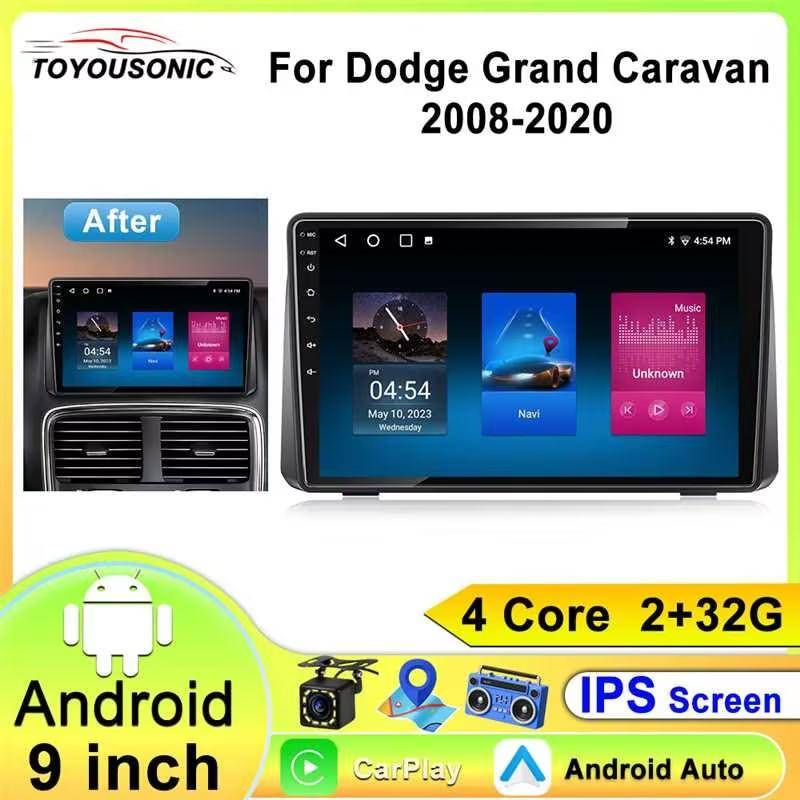 Bilradio Android För Chrysler Grand Voyager 5 2011 - 2015 För Dodge Grand Caravan 2008-2020 Spelare Multimedia GPS