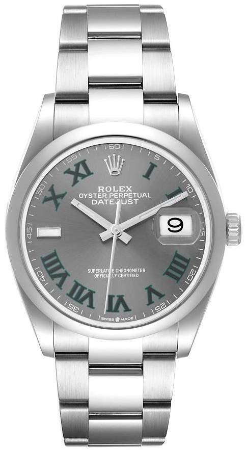 Rolex Herreur 126200-0018 Datejust 36 Grå/Stål Ø36 mm