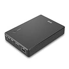 Shanqiu USV Mini UPS oavbruten strömförsörjning för router, modem, kamera med ingång AC utgång USB 5 V DC 5 V 9 V 12 V 3 A (74 Wh)
