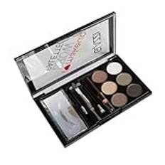 HONMEET 1 Set Ögonbrynspuderuppsättning Ögonbryn Kosmetika Tillbehör Tjej Makeup Tillbehör Tjej Ögonbryn Makeup Kit Ögonbryn Skugga Puder Naturligt Ögonbryn Puder Kvinna Ögonbryn Makeup