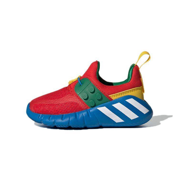 LEGO x adidas RapidaZen I Röd Shock Blue Babysneakers Molnvit H05284 25½
