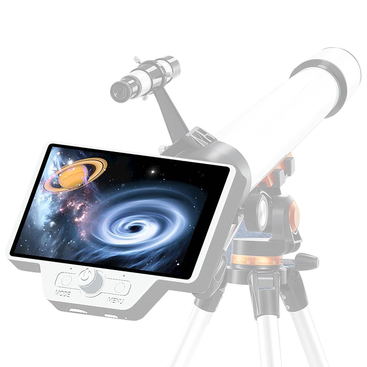 KENTFAITH 5in Display Solar Eclipse Telescope Eyepiece Camera with WiFi 2K 40MP for 0.965"/1.25" Eyepiece Interface