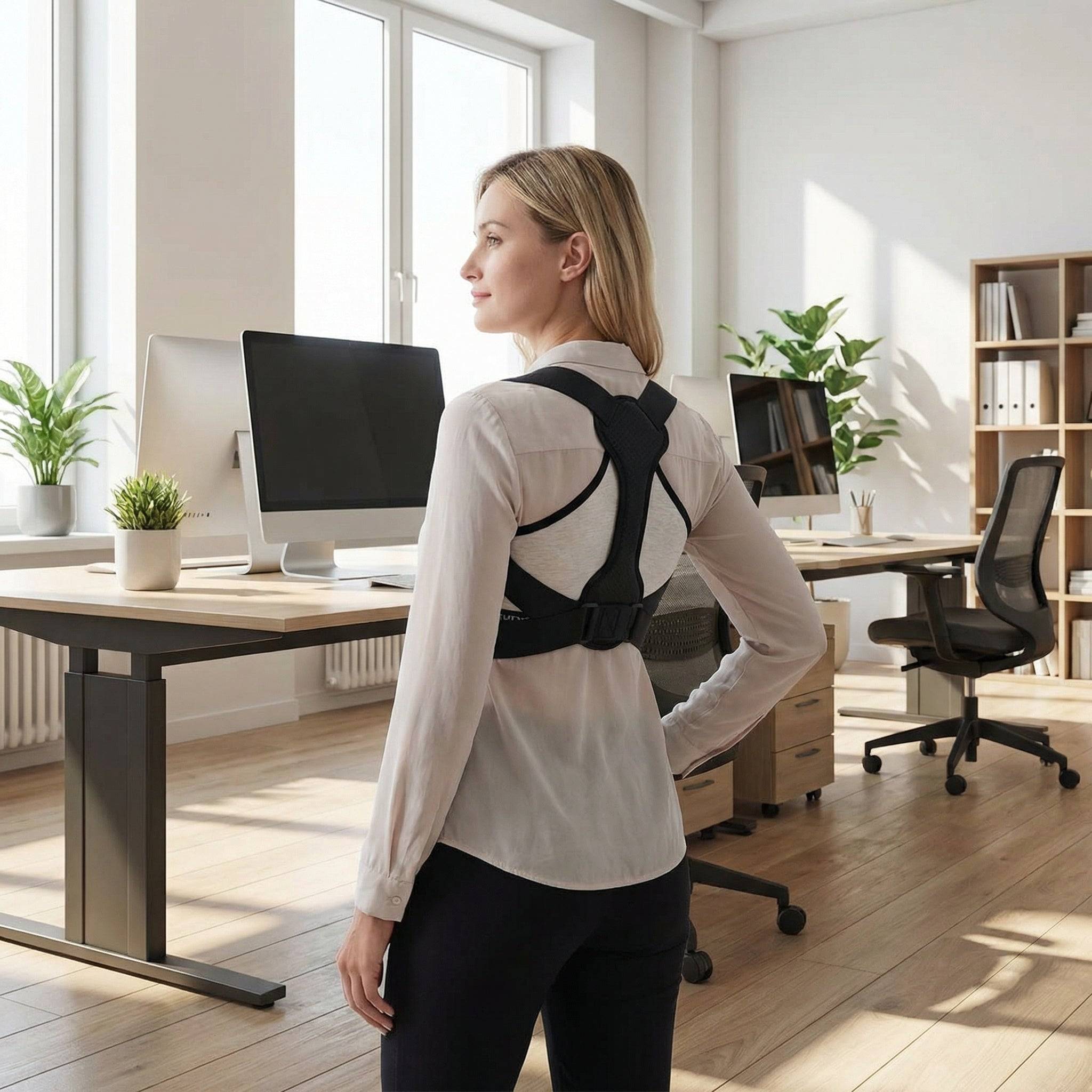 Back Posture Corrector - Black / S M (S M)