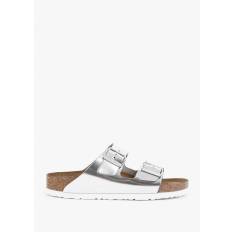 Womens Arizona Soft Foot-Bed Sandals in Silver