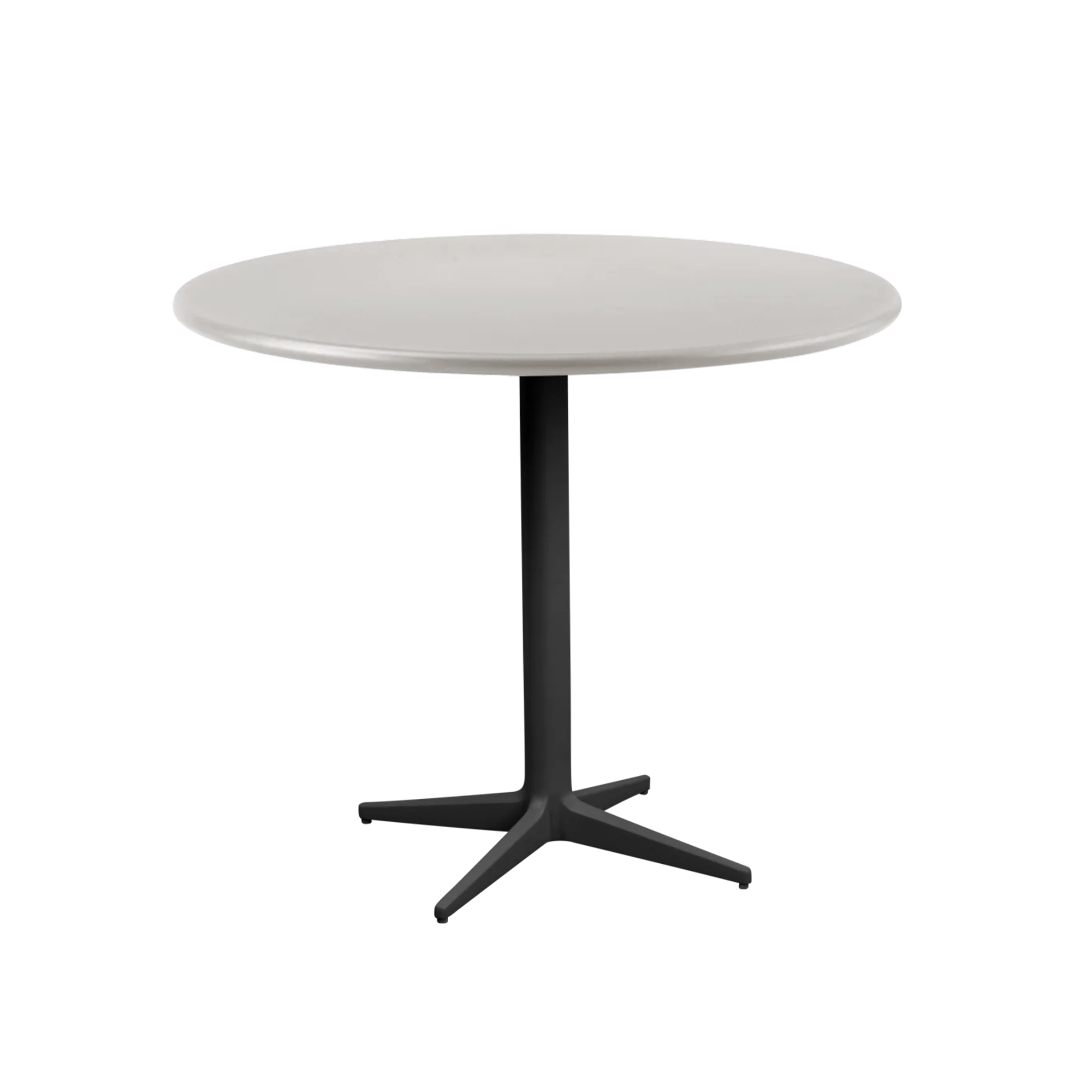 Cane-Line - Cafe bordfod - Drop - Lava Grey/bordplade dia. 80 cm - Drop, Go - Sand - Udendørs små borde og sideborde - Beige,Grå