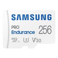 Micro Secure Digital SDXC 256 GB Samsung PRO Endurance, 100/30 MB/sek, UHS-I U1 Class10, inspelning i upp till 87600 tim