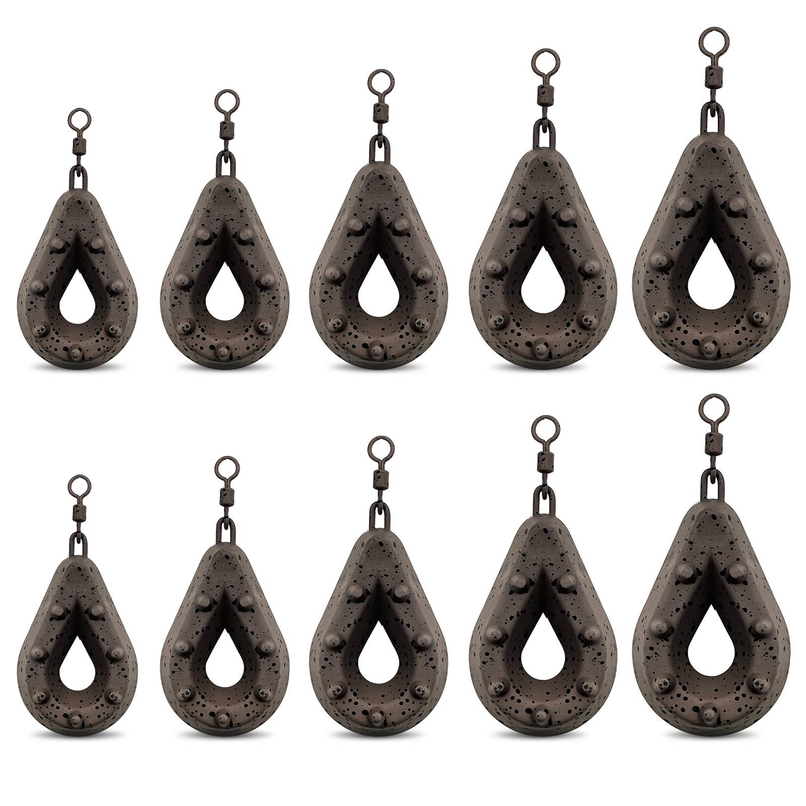 Fishing lead weight, with 56g/71g/85g/99g/113g carp fishing weight. Quickly replace pure lead fishing weights