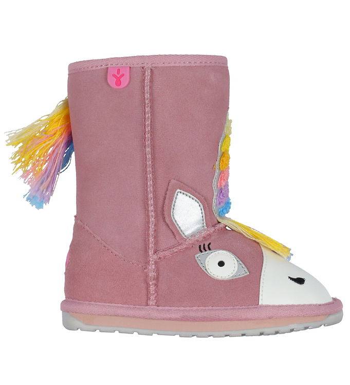 EMU Australia Teddystövlar - Magical Unicorn - Pale Pink - EMU Australia - 27 - Teddystövlar