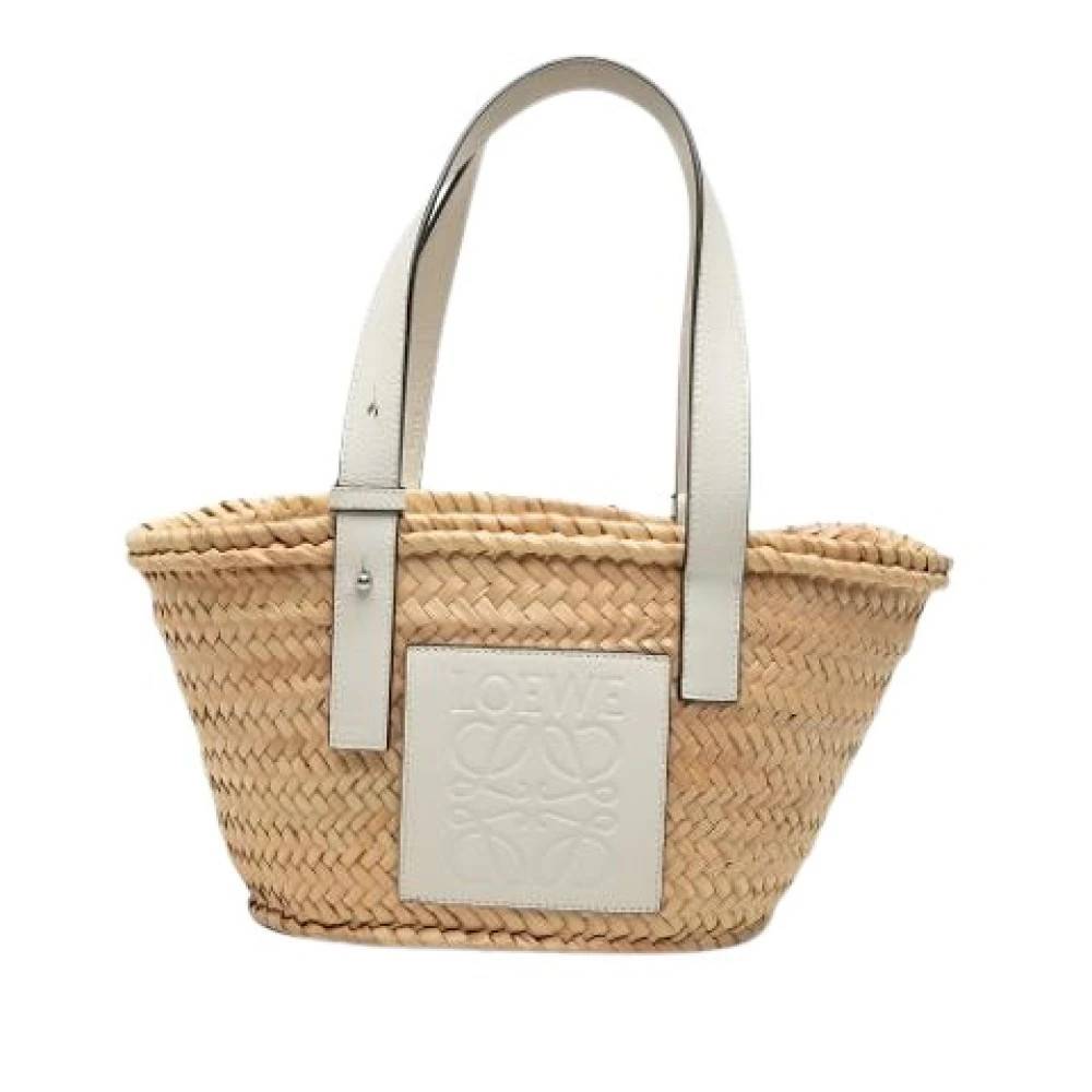 Loewe Pre-owned Pre-owned Raffia Tote Bag - Vintage - Dame - Beige - ONE SIZE - Uld