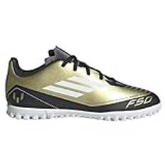 adidas F50 Club Messi Football Boots Turf, Fotbollsskor Unisex Barn, Gold Met Ftwr White Core Black, 32 EU