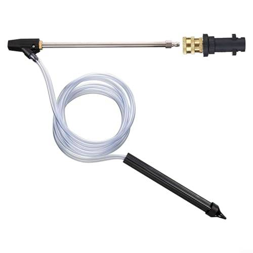 FUBESK High Pressure Washer Sandblasting Sand and Wet Blaster Kit Replacement for Kärcher för K Series K2 K3 K4 K5 K6 K7 with 1 Sand Injector Nozzle, 3m Hose, Straw, Adapter
