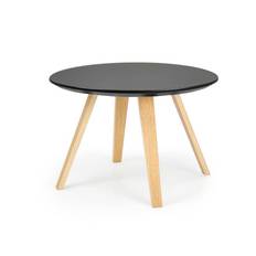 Sidobord Tenzo Lola Ø60 cm Svart/Natur