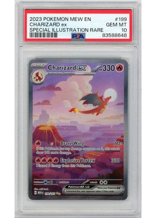 Charizard ex - 199/165 - PSA 10.