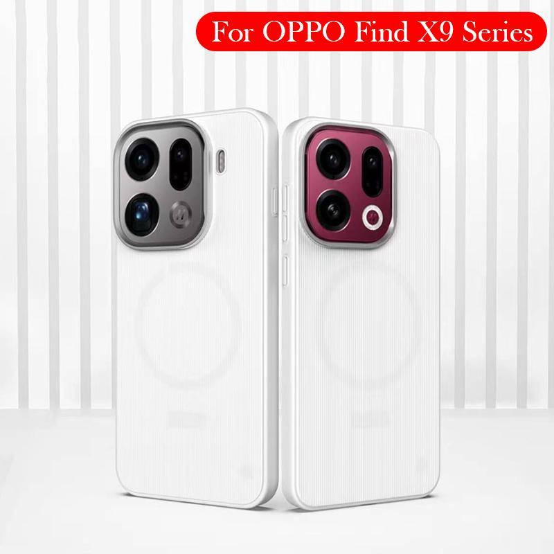 Original Magnetiskt Fodral För Oppo Find X9 Pro Trådlös Laddning Baksidesfodral för OPPO Find X9 PRO