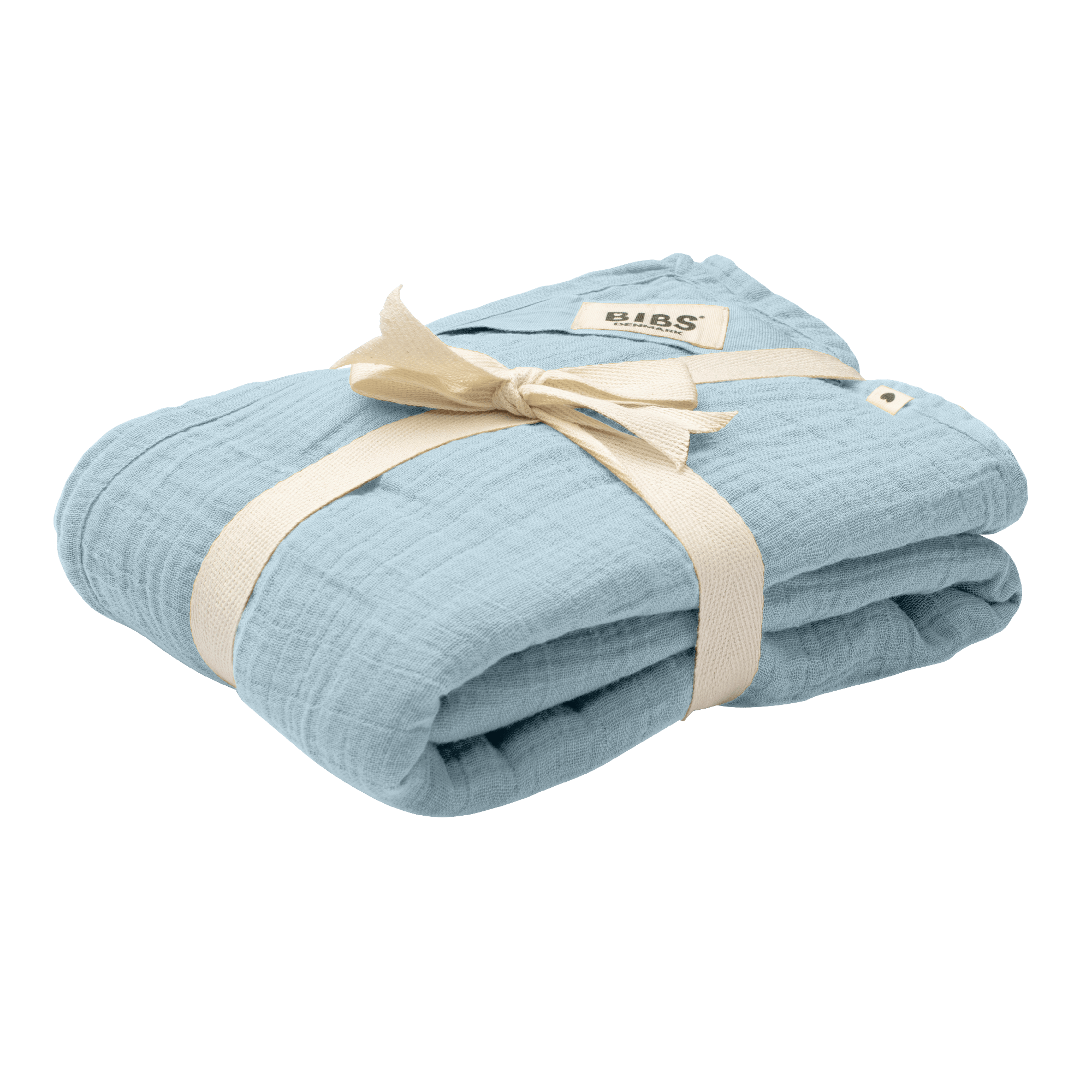 BIBS Muslin Swaddle 120 x 120 cm Baby Blue 1 st