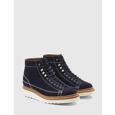 Grenson Andy Suede Monkey Boot - Navy - Navy / 6.5