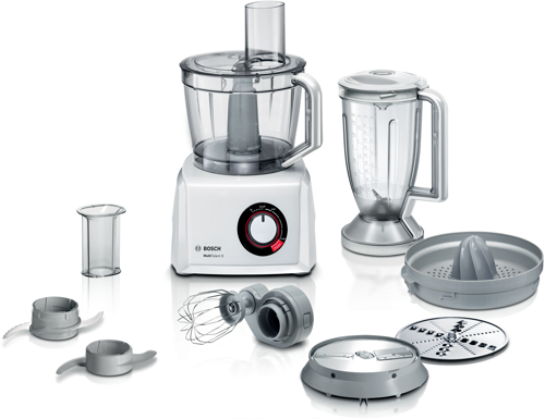 Bosch Food Processor, Multital Ent 8, 1100 W, Hvid Matberedare
