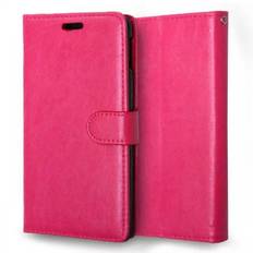 SONY XPERIA M4 AQUA læder pung cover, rosa