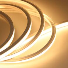 5m AnyCut Neon Flex 10x10 Varm hvid LED strip - 7,5W/m, 12V, Ingen klippeafstand - Kulør : Varm