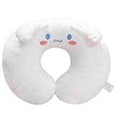 Roffatide Anime U-form nackkudde tryckt PlushTravel kudde för sömn jul och födelsedagspresent vit