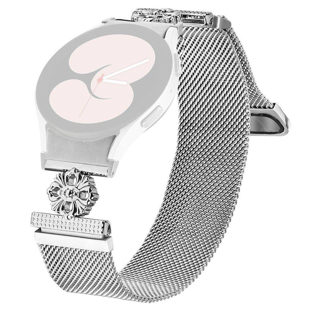 Samsung Galaxy Watch7 44mm / 40mm Milanesiskt Klockarmband - Silver