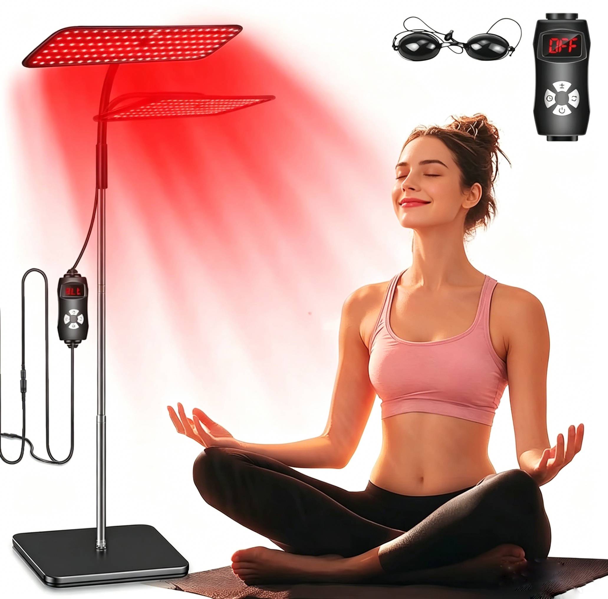 LED Red Light Healthcare Lamp For Full Body Face Near Infrared Light Sauna For Joint Muscle Relieve Beauty Health Gadget