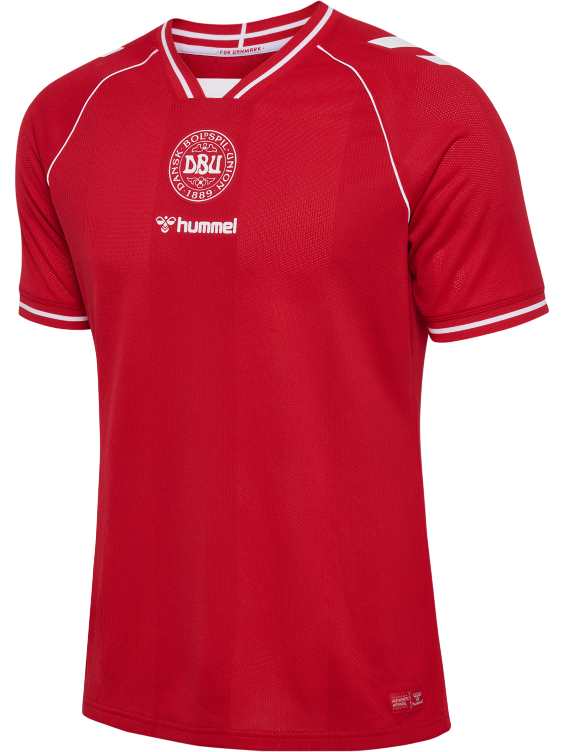 Hummel - DBU 26 Hjemmebane Landsholdstrøje | Korte ærmer Pro | Rød | T-shirt | Voksen | Str: 4XL