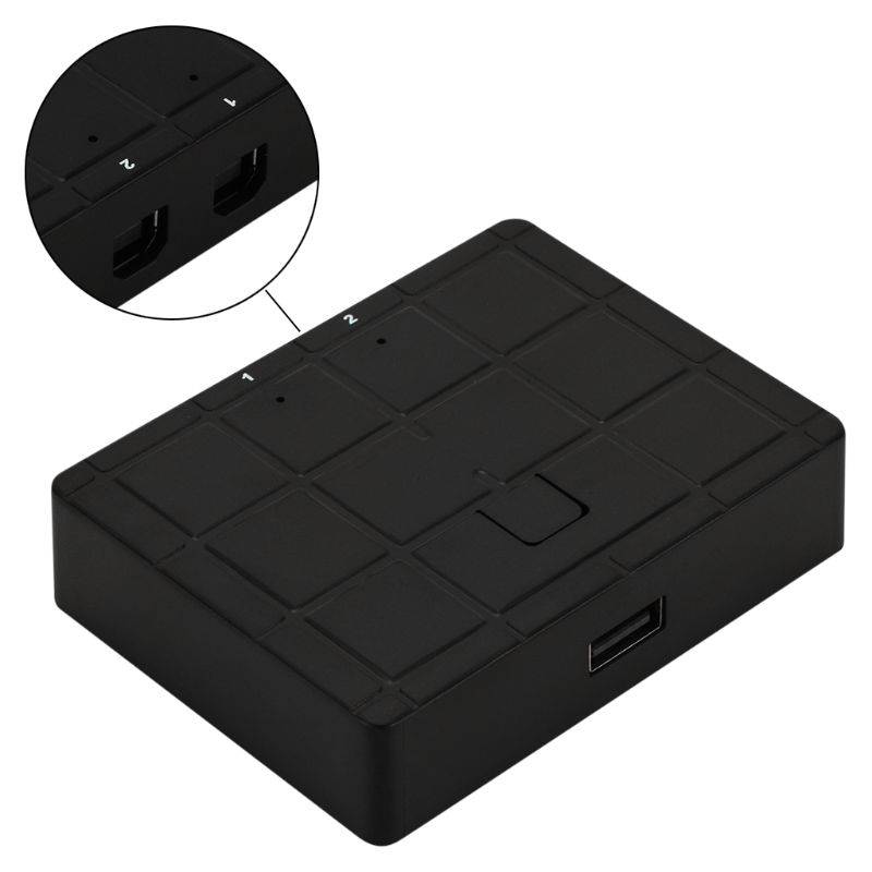 Usb 2.0 hub 2 in 1 out usb auto sharing switch converter splitter för pc dator