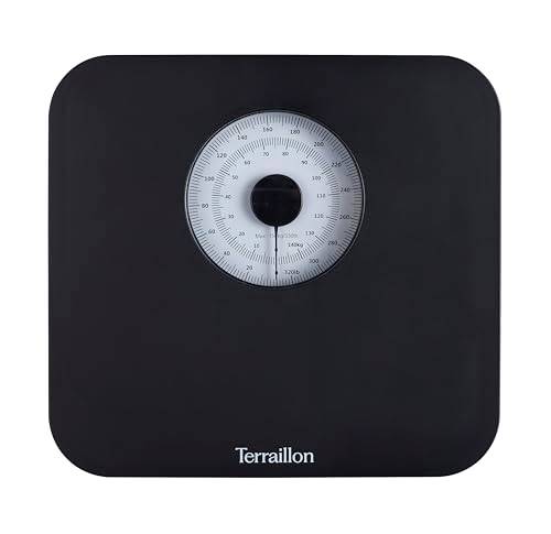 Terraillon Nautic Black - mekanisk personvåg - stor urtavla - kapacitet 150 kg