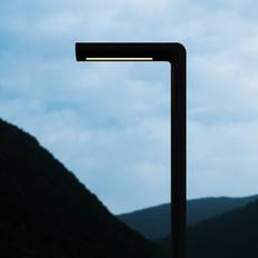 Flos Architectural LED gadelampe - vejlampe Walkstick Pipe 1, Sort, Aluminium, Design