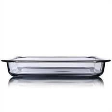 3,5 L Ugnsglaspanna Klart glas Bakform Grytform Rektangulär Bakform Glasbakform (BPA-fri, inget FDA-certifikat)