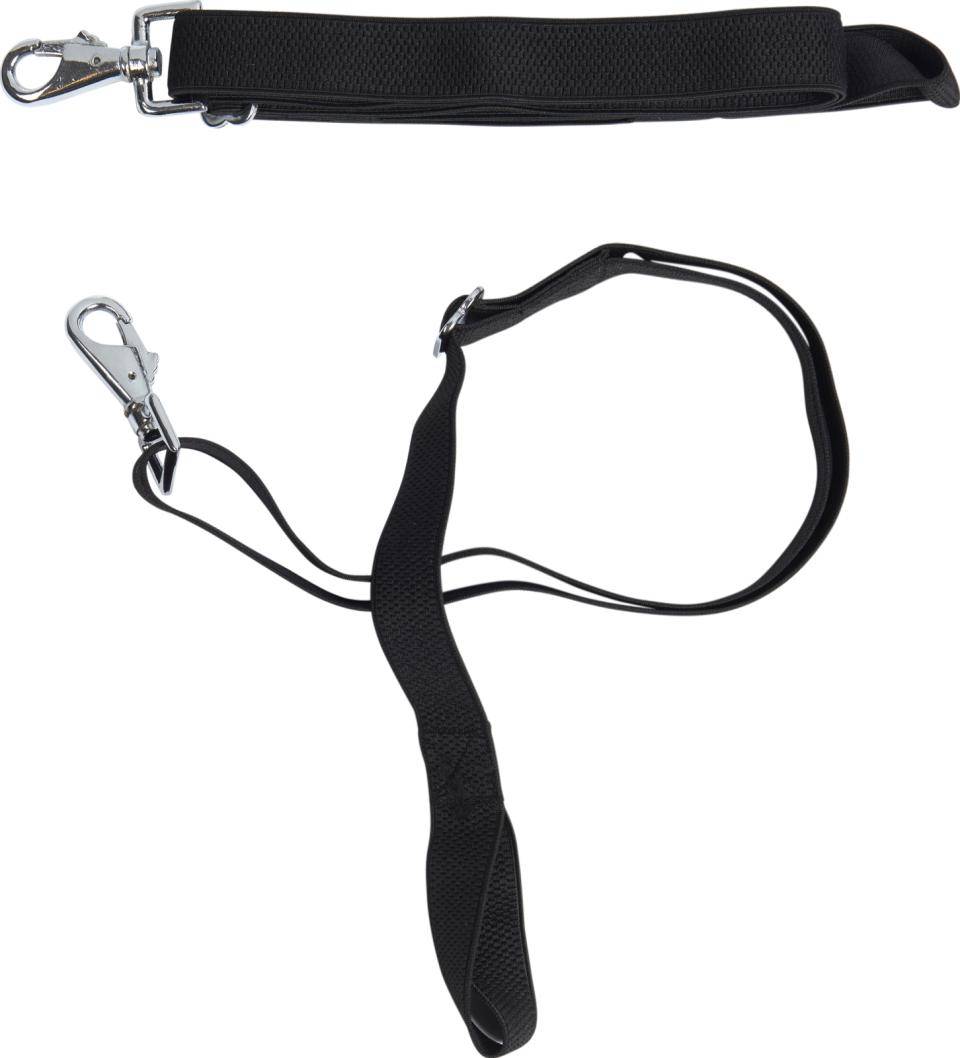 HorseGuard Elastiske Bagbensstropper - SORT / ONESIZE