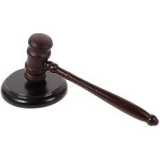 Dommer Hammer Træ Gavel Dommer Hammer Pædagogisk Værktøj Pounding Mallet With Base