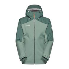 Mammut Damen Hardshelljacke, aus der Serie Convey Tour, L, Grün, Kapuzenjacke, Regenjacke, aus Gore-Tex Paclite 2,5 L