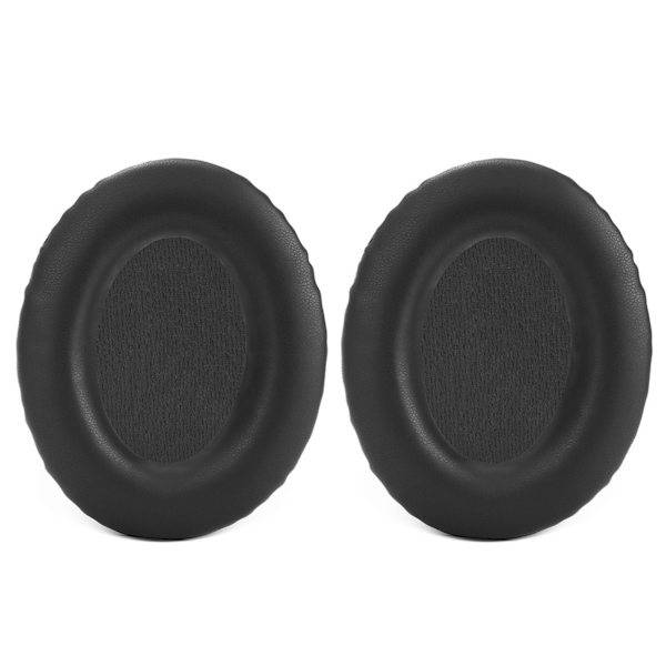 2-pack ersättningsöronkuddar kompatibelt med Bose QuietComfort 15 QC15 QC25 QC2 AE2 proteinläder memory foam svart, med installationsverktyg