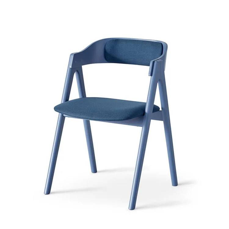 Hammel Furniture Mette Matbord stol Bok/bl86 Corsica 50 m/p.ryg