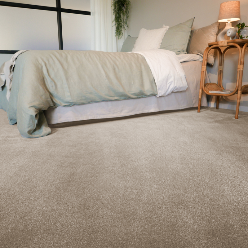 Heltäckningsmatta Saga Beige Fibertrone