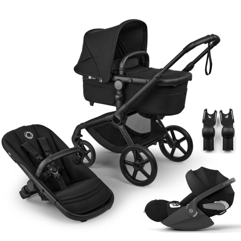 Bugaboo Fox 5 Renew Stroller Set 3-in-1 incl. Cybex Cloud T i-Size - Black / Heritage Black