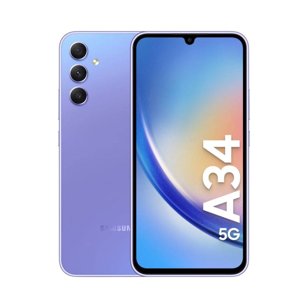 Brugt Samsung Galaxy A34 | 128GB | Lilla | Som ny stand