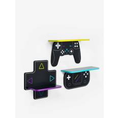 Next 3 Pack Black Gamer Kids Shelves