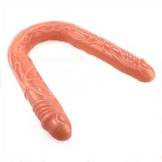 Dobbelt Dildo 50 cm Lysebrun