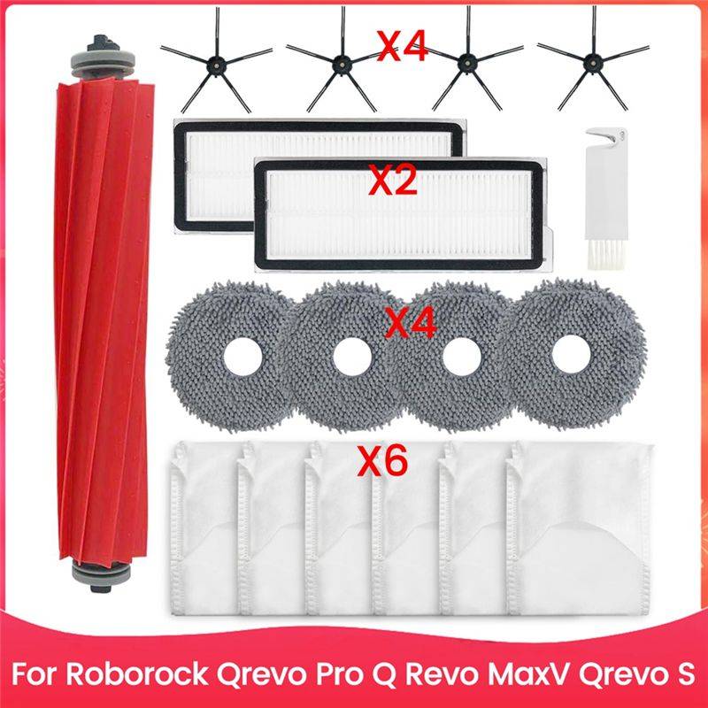 A94E Replacement Parts Kit for Roborock Qrevo Pro Q Revo MaxV S Vacuum Roller Brush Filter Mop